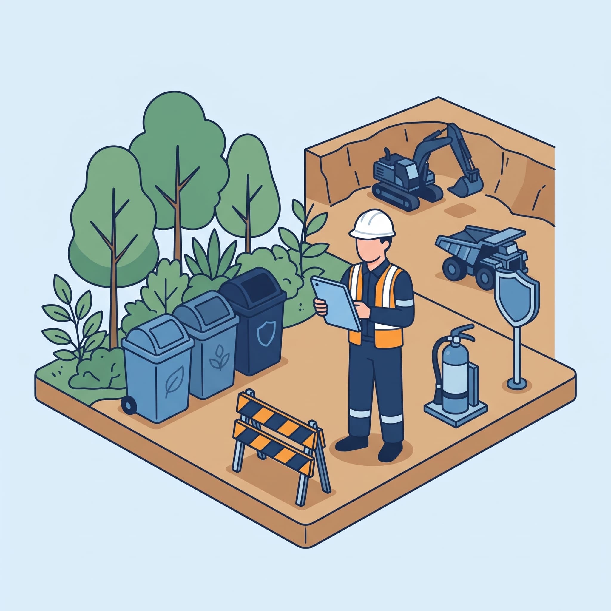 Ilustrasi Health, Safety, & Environment